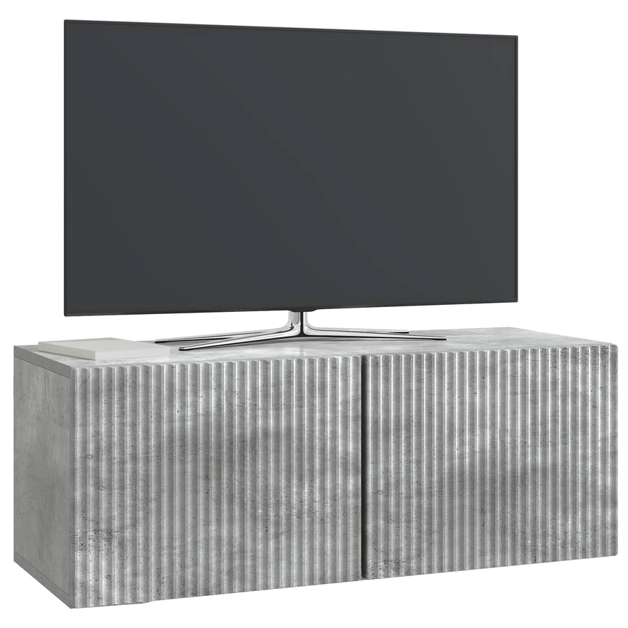 Wandbeugel TV-kast Betongrijs 78,5 x 31 x 30 cm Bewerkt hout