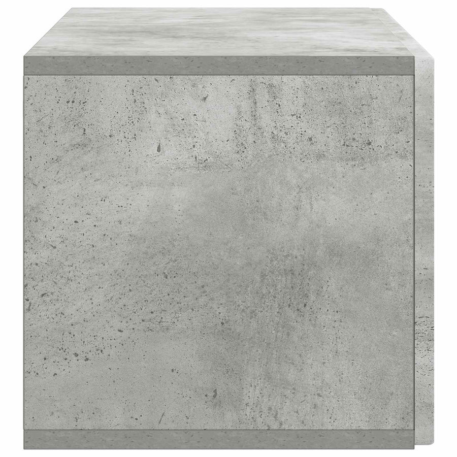 Wandbeugel TV-kast Betongrijs 78,5 x 31 x 30 cm Bewerkt hout