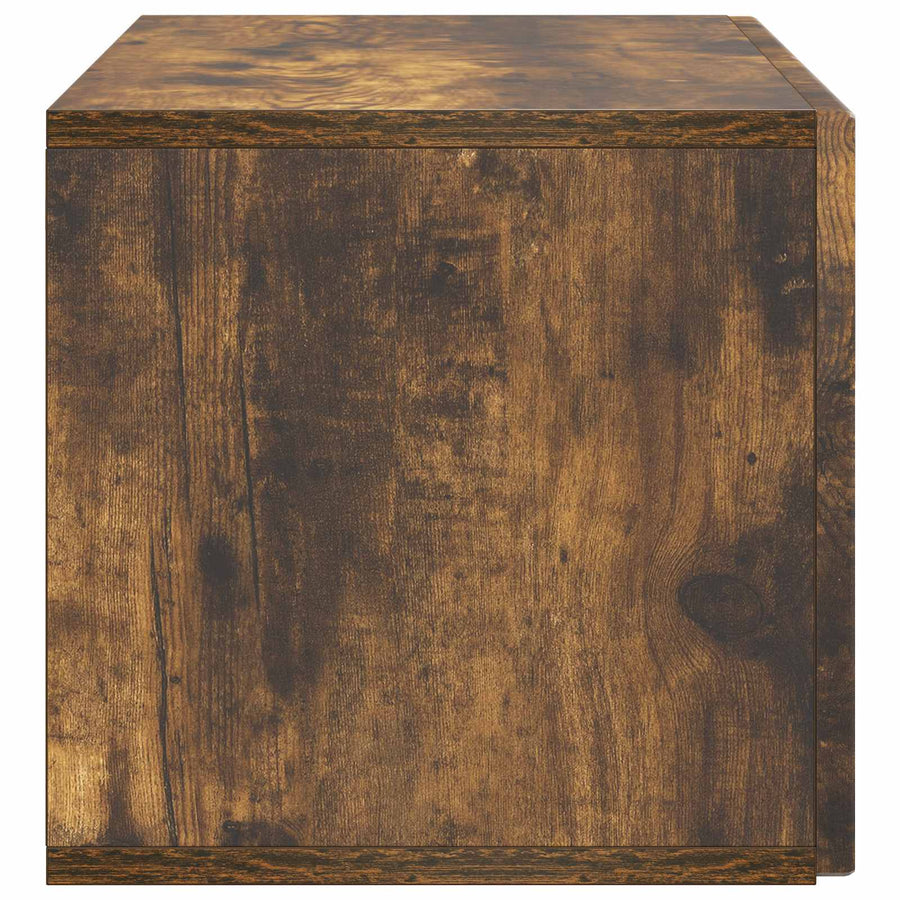 Wandbeugel TV-kast Gerookt eiken 78,5 x 31 x 30 cm Bewerkt hout