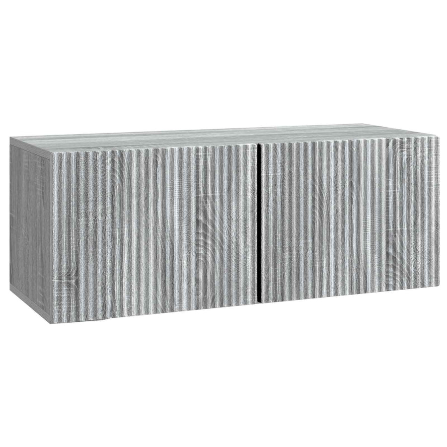 Wandbeugel TV-kast Grijs sonoma 78,5 x 31 x 30 cm Bewerkt hout