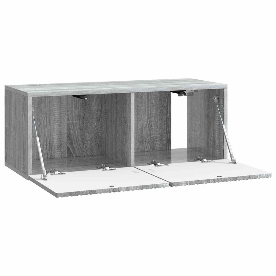 Wandbeugel TV-kast Grijs sonoma 78,5 x 31 x 30 cm Bewerkt hout