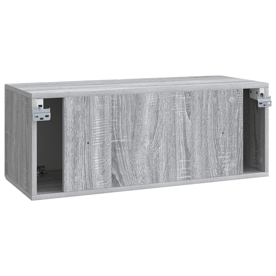 Wandbeugel TV-kast Grijs sonoma 78,5 x 31 x 30 cm Bewerkt hout
