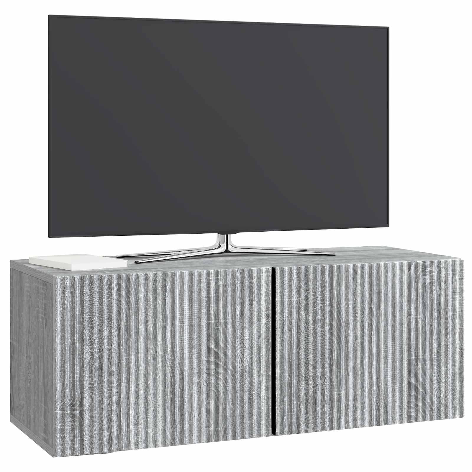 Wandbeugel TV-kast Grijs sonoma 78,5 x 31 x 30 cm Bewerkt hout