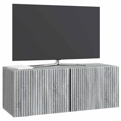 Wandbeugel TV-kast Grijs sonoma 78,5 x 31 x 30 cm Bewerkt hout