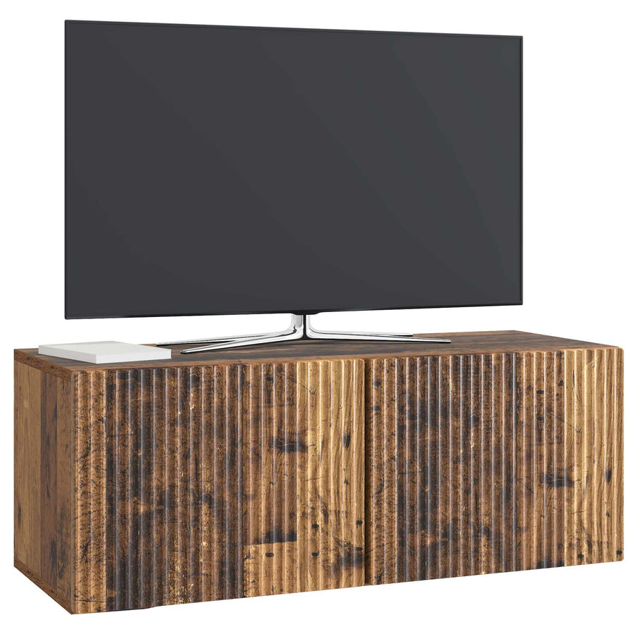 Wandbeugel TV-kast Oud hout 78,5 x 31 x 30 cm Bewerkt hout