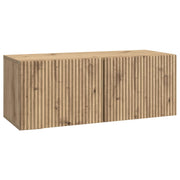 Wandkast 78,5x31x30 cm artisanaal eiken