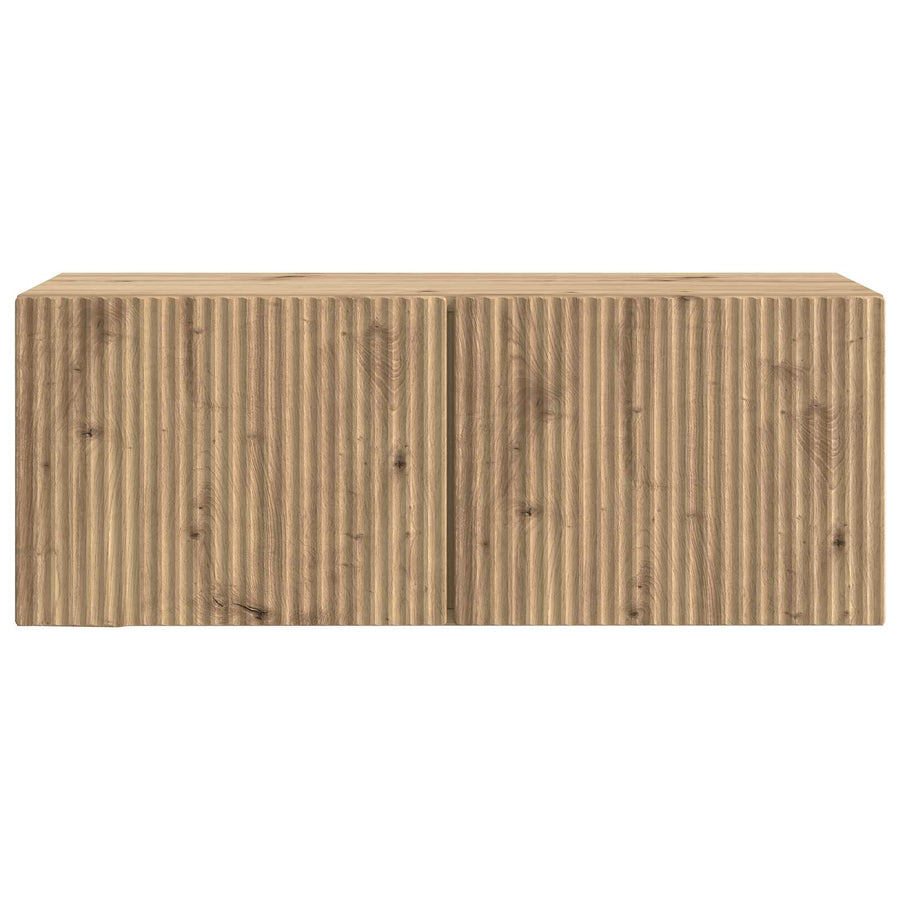 Wandbeugel TV-kast Artisanaal eiken 78,5 x 31 x 30 cm