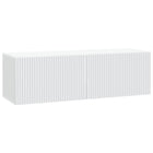 TV-kast wandmontage 98x31x30 cm wit bewerkt hout