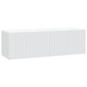TV-kast wandmontage 98x31x30 cm wit bewerkt hout