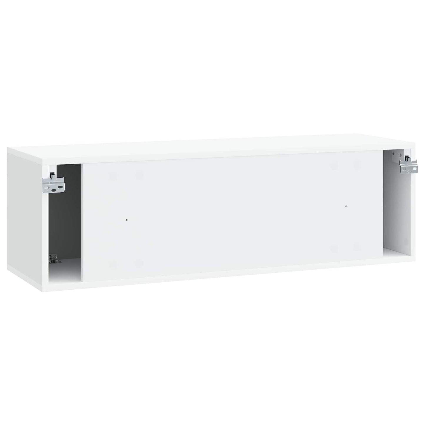 Wandbeugel TV-kast Wit 98 x 31 x 30 cm Bewerkt hout