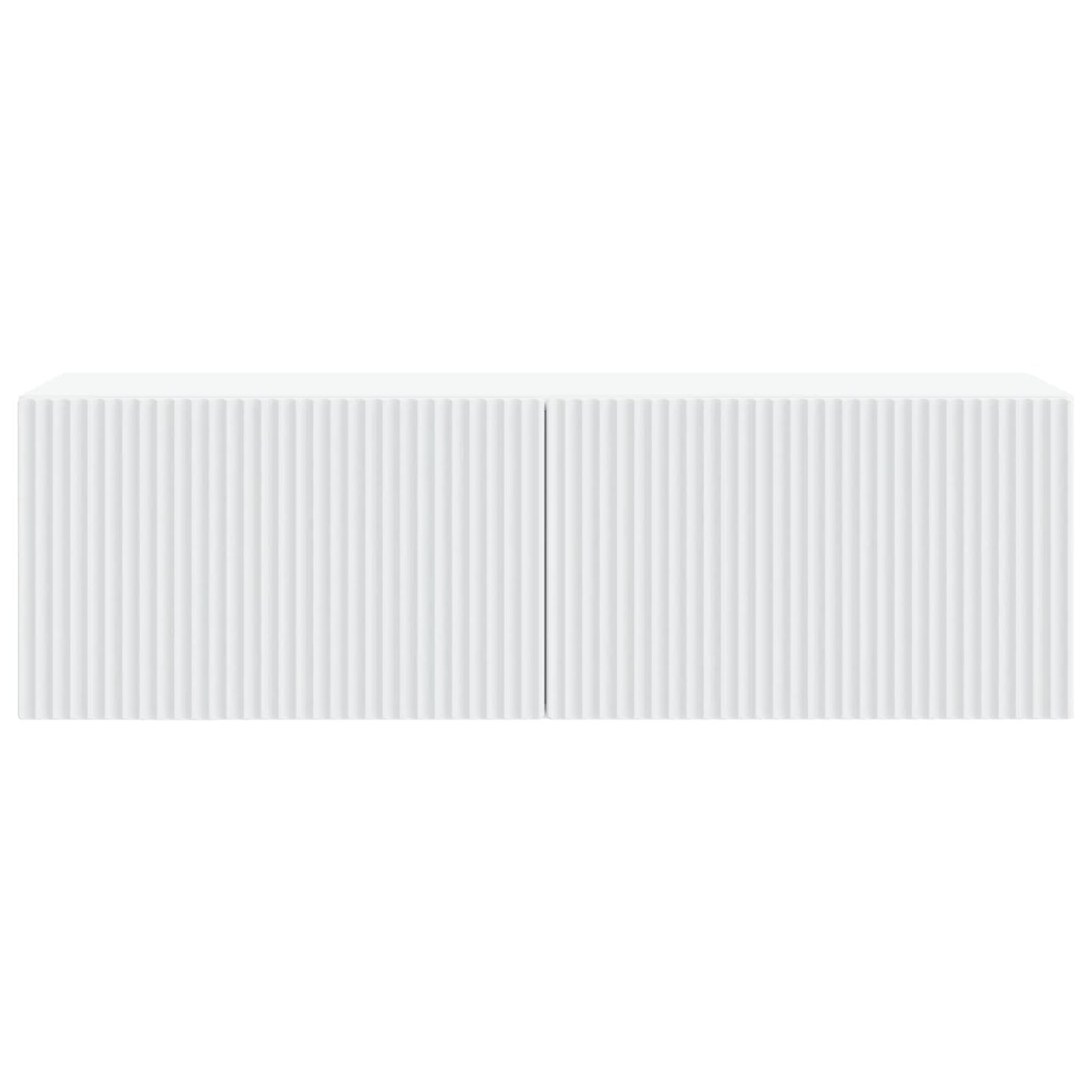 Wandbeugel TV-kast Wit 98 x 31 x 30 cm Bewerkt hout