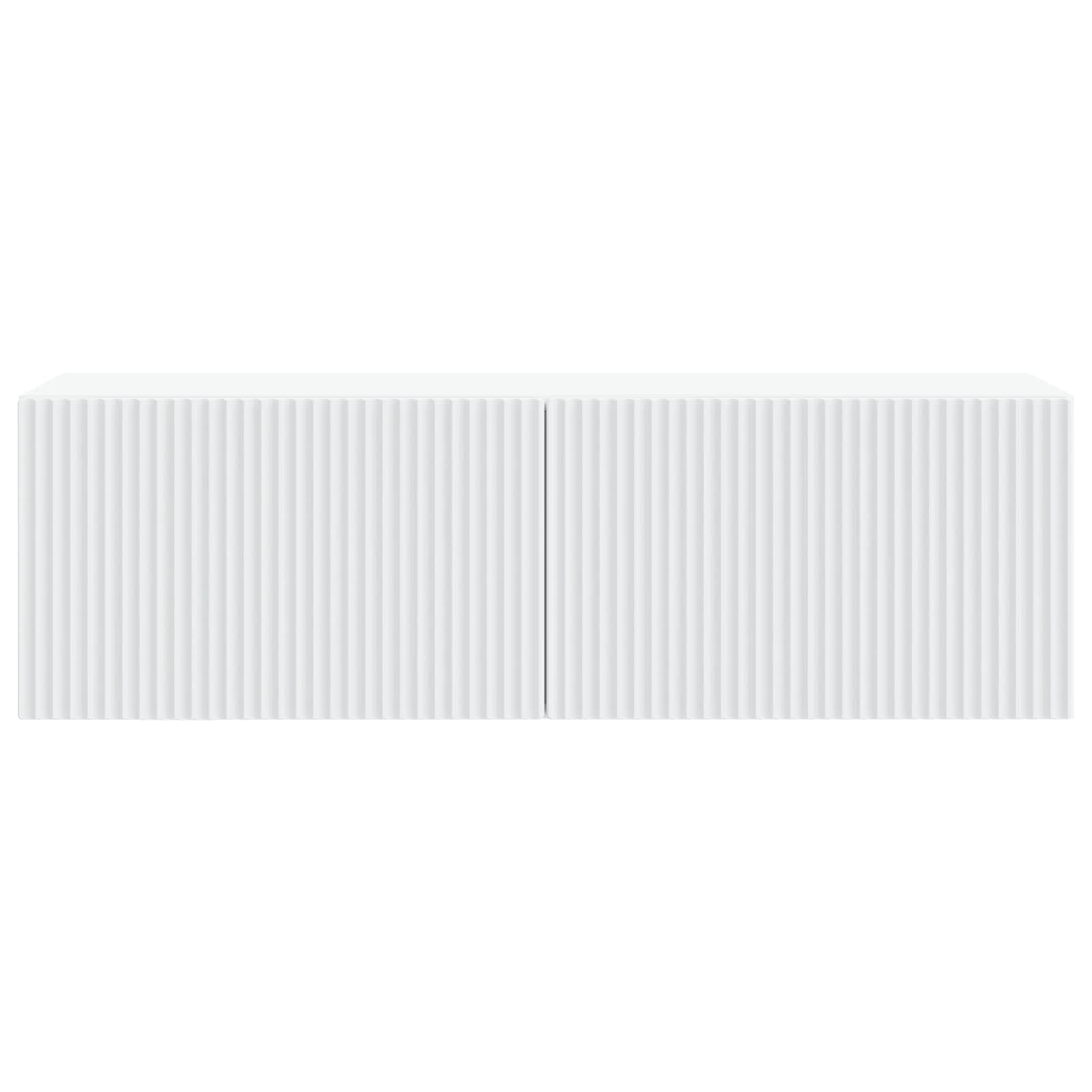 Wandbeugel TV-kast Wit 98 x 31 x 30 cm Bewerkt hout
