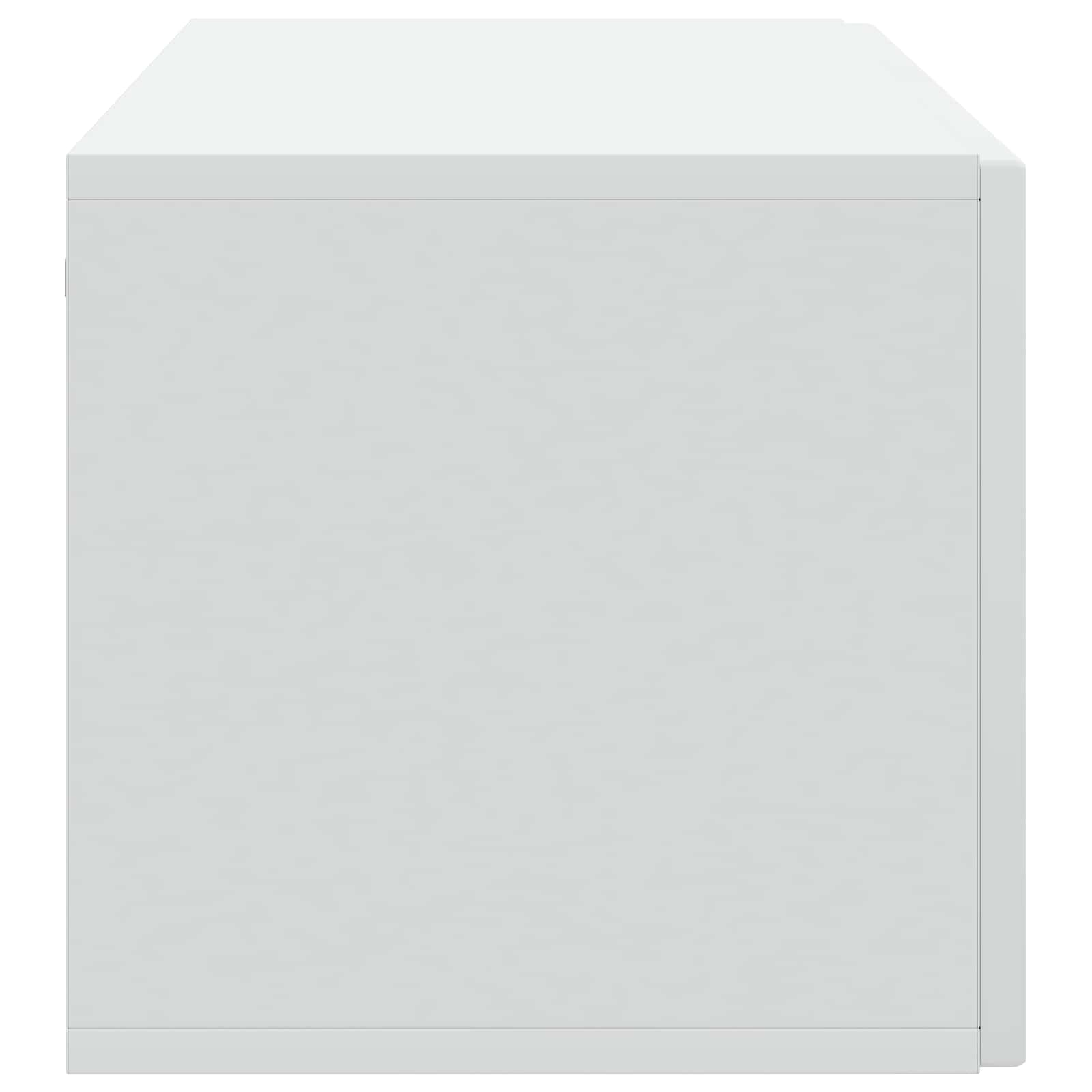 Wandbeugel TV-kast Wit 98 x 31 x 30 cm Bewerkt hout