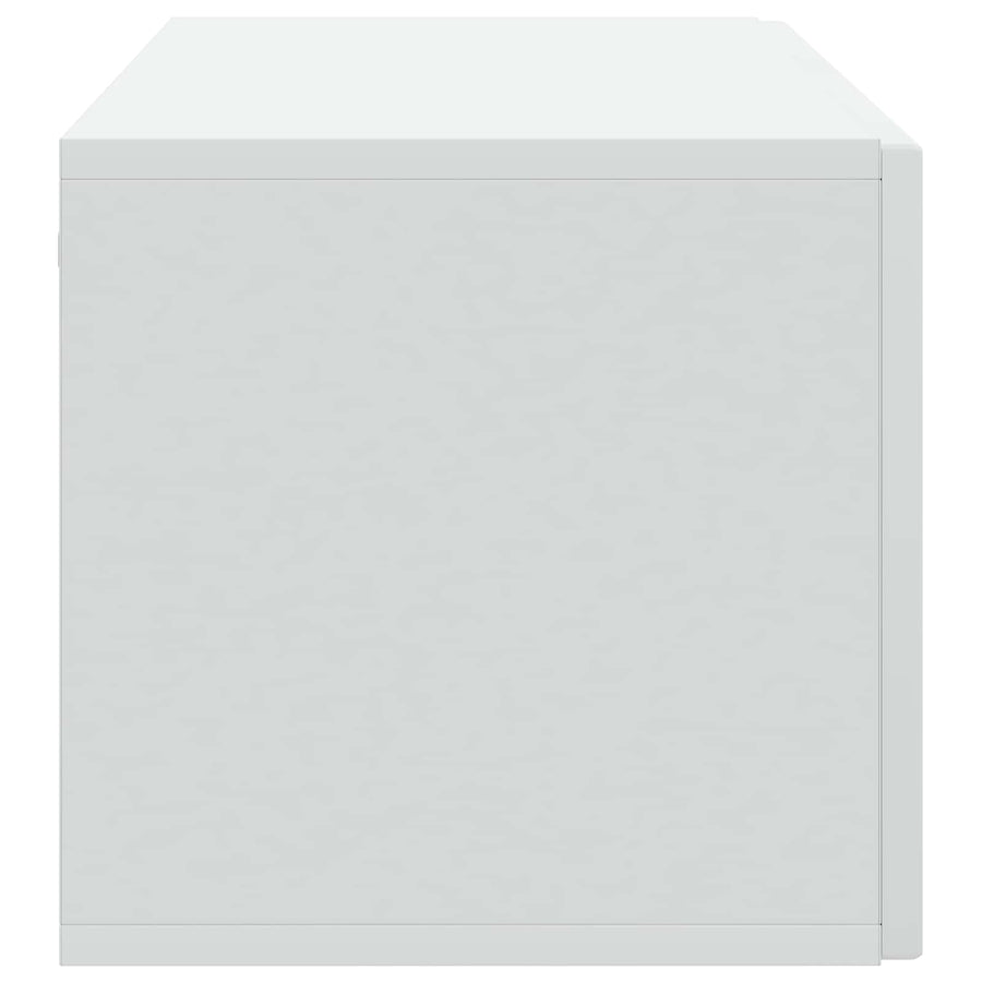 Wandbeugel TV-kast Wit 98 x 31 x 30 cm Bewerkt hout