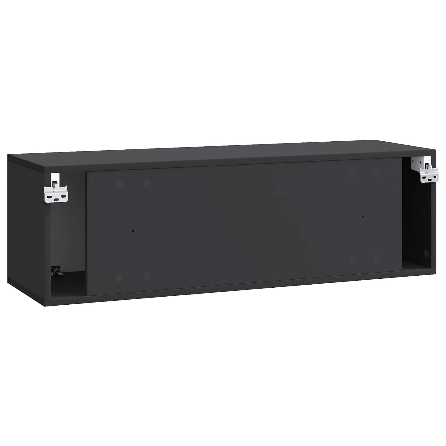 Wandbeugel TV-kast Zwart 98 x 31 x 30 cm Bewerkt hout