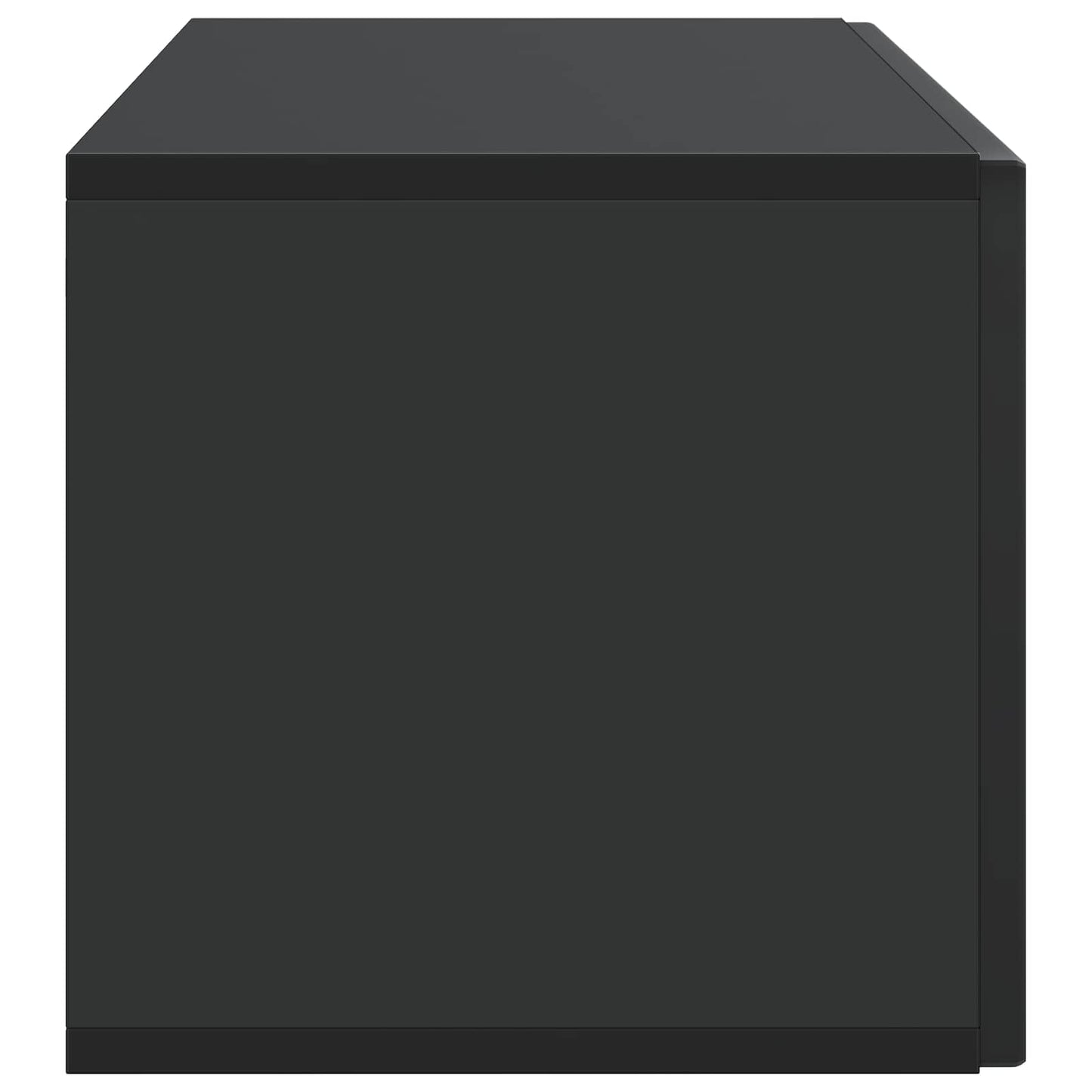 Wandbeugel TV-kast Zwart 98 x 31 x 30 cm Bewerkt hout