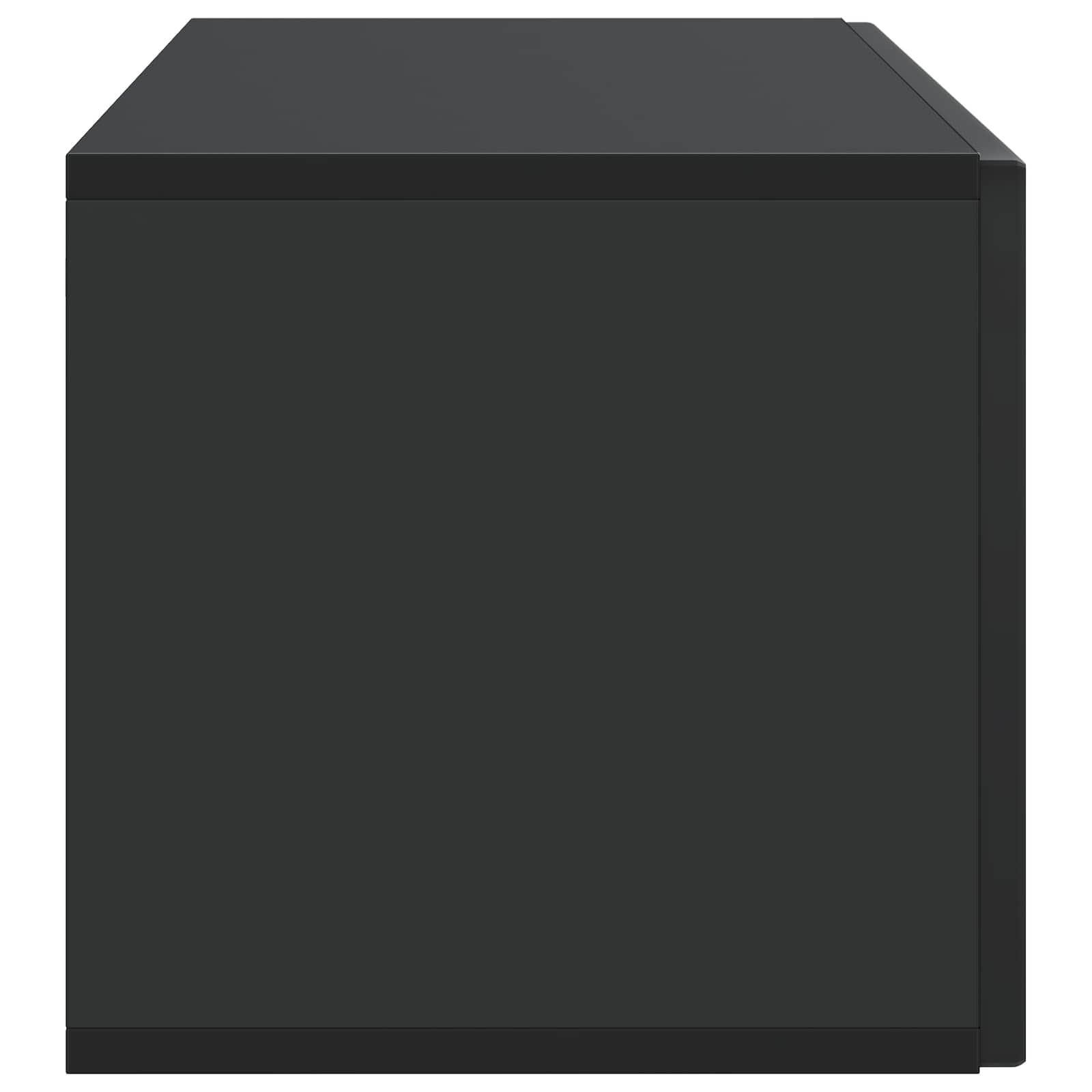 Wandbeugel TV-kast Zwart 98 x 31 x 30 cm Bewerkt hout