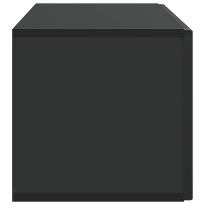 Wandbeugel TV-kast Zwart 98 x 31 x 30 cm Bewerkt hout