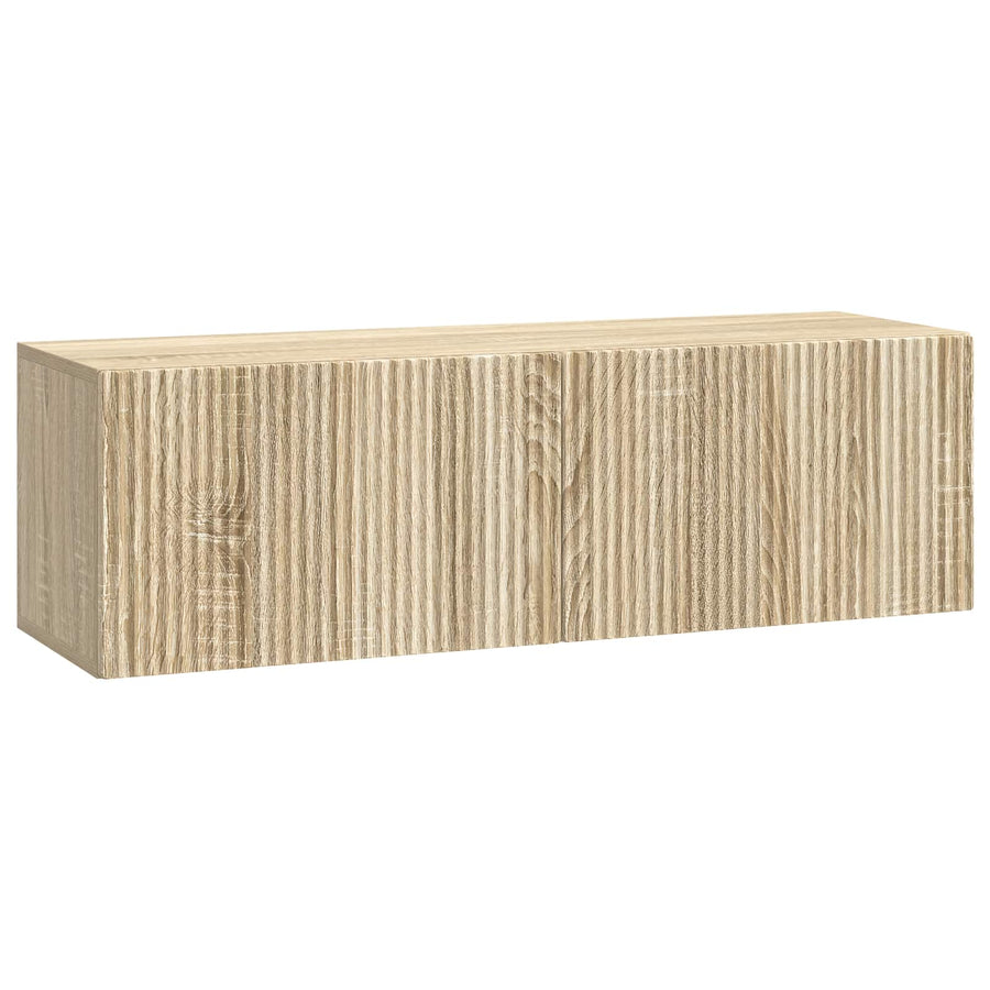 Wandbeugel TV-kast Sonoma Eiken 98 x 31 x 30 cm Bewerkt hout