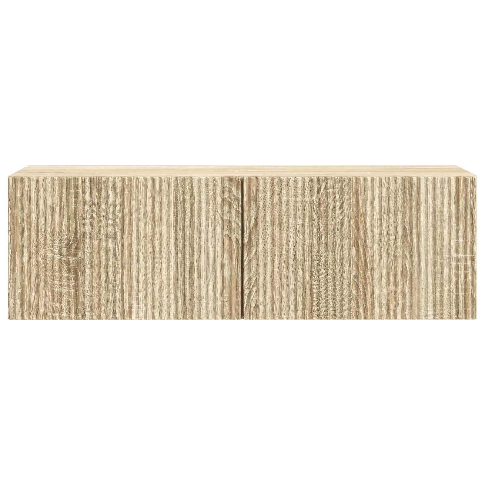 Wandbeugel TV-kast Sonoma Eiken 98 x 31 x 30 cm Bewerkt hout