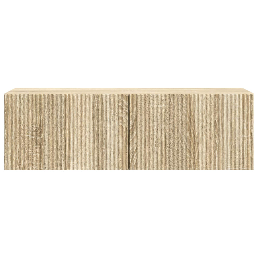 Wandbeugel TV-kast Sonoma Eiken 98 x 31 x 30 cm Bewerkt hout