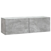 Tv-kast 98x31x30 cm betongrijs bewerkt hout