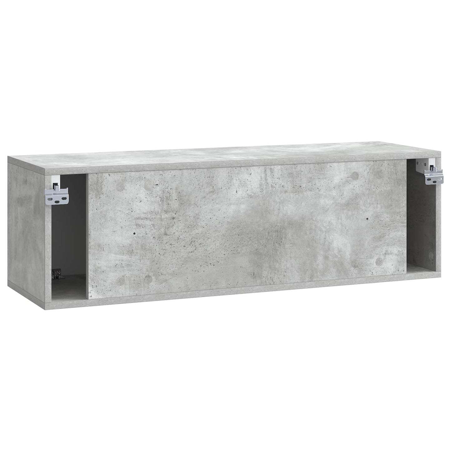 Wandbeugel TV-kast Betongrijs 98 x 31 x 30 cm Bewerkt hout