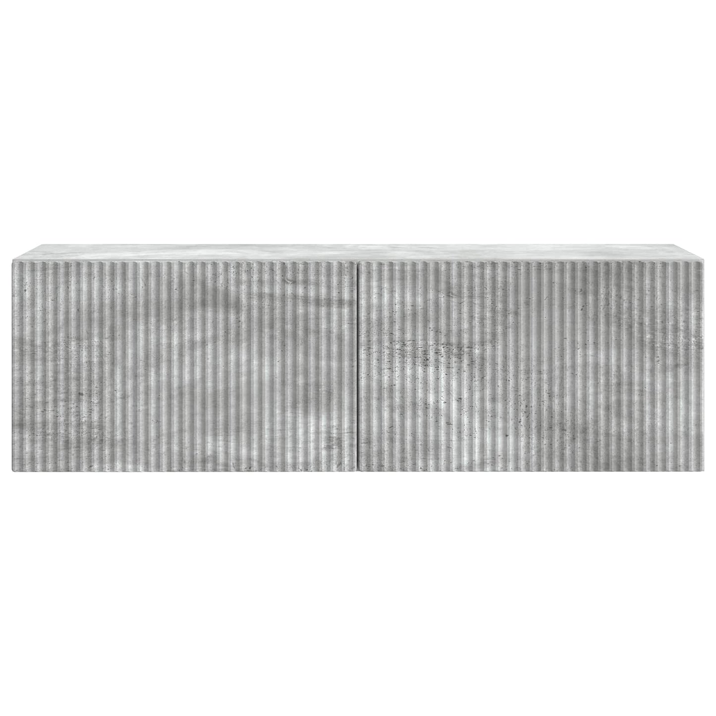 Wandbeugel TV-kast Betongrijs 98 x 31 x 30 cm Bewerkt hout