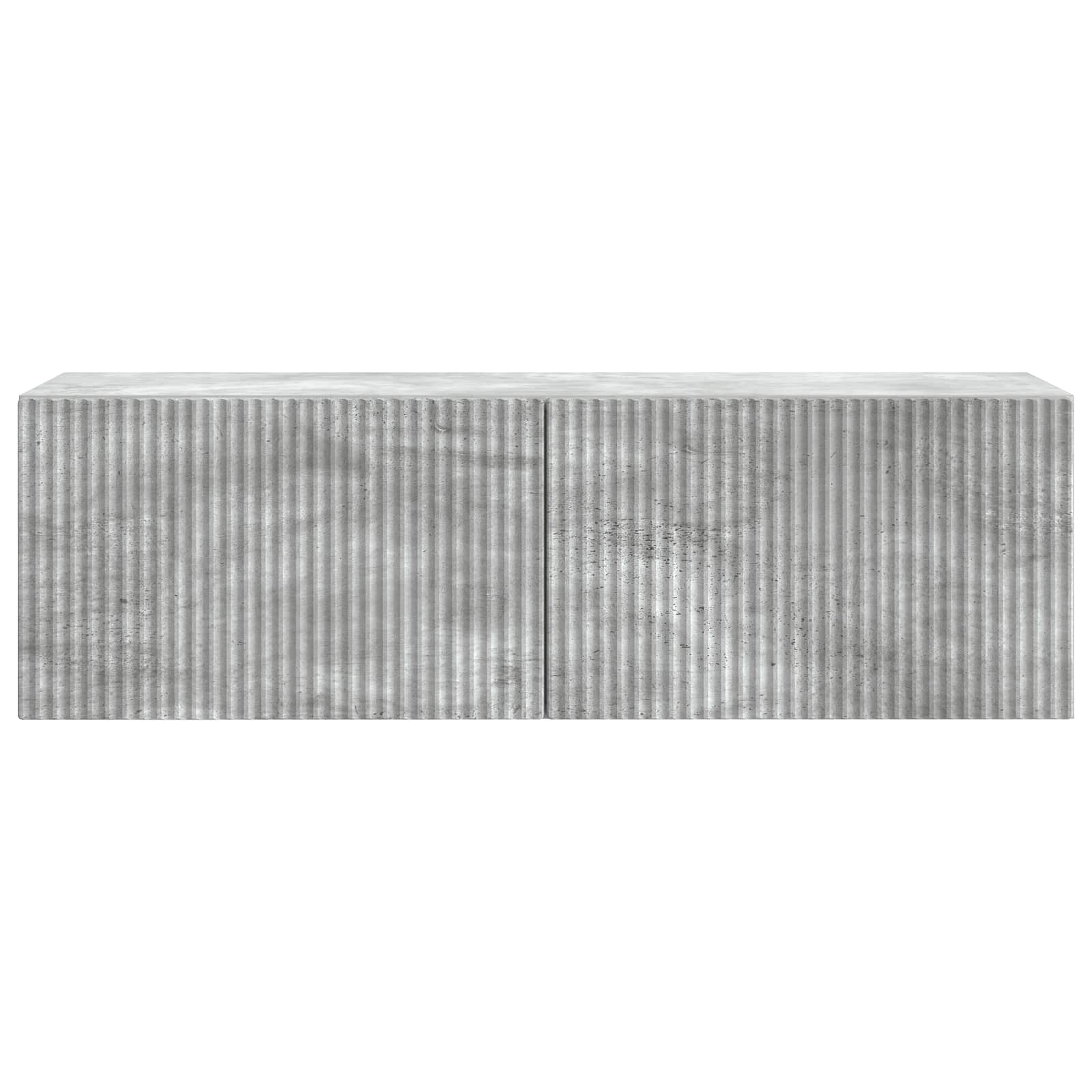 Wandbeugel TV-kast Betongrijs 98 x 31 x 30 cm Bewerkt hout
