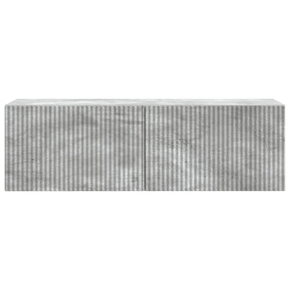 Wandbeugel TV-kast Betongrijs 98 x 31 x 30 cm Bewerkt hout
