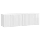 Tv-kast 98x31x30 cm hoogglans wit bewerkt hout