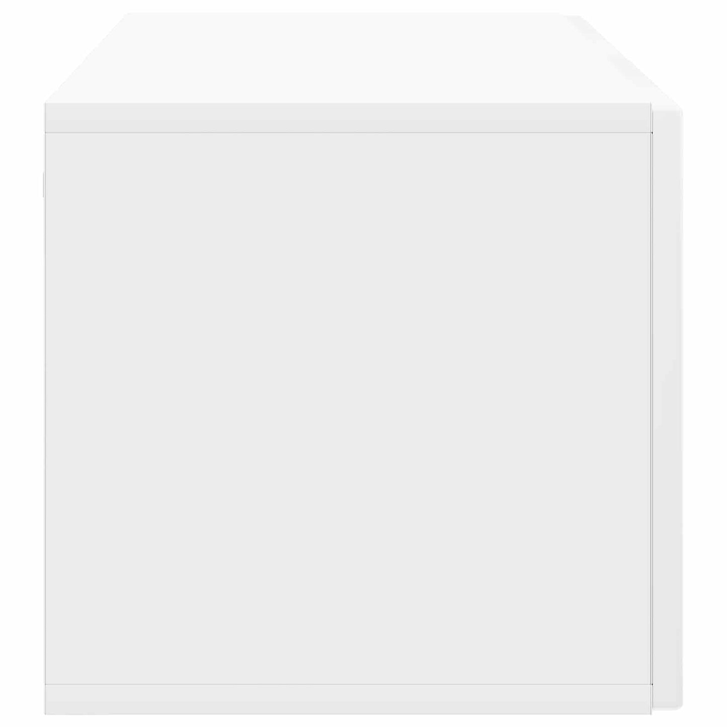 Wandbeugel TV-kast Hoogglans Wit 98 x 31 x 30 cm Bewerkt hout