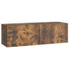 Wandkast tv-meubel 98x31x30 cm gerookt eiken