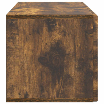 Wandbeugel TV-kast Gerookt eiken 98 x 31 x 30 cm Bewerkt hout