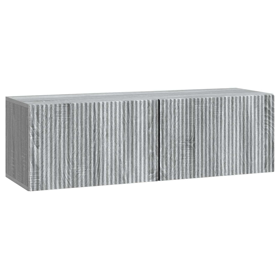 Wandbeugel TV-kast Grijs sonoma 98 x 31 x 30 cm Bewerkt hout