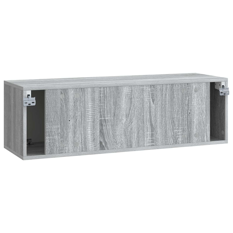 Wandbeugel TV-kast Grijs sonoma 98 x 31 x 30 cm Bewerkt hout