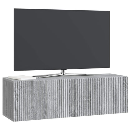 Wandbeugel TV-kast Grijs sonoma 98 x 31 x 30 cm Bewerkt hout