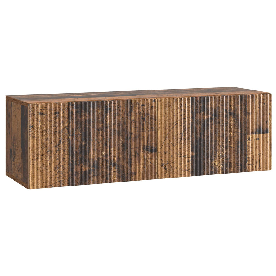 Wandbeugel TV-kast Oud hout 98 x 31 x 30 cm Bewerkt hout