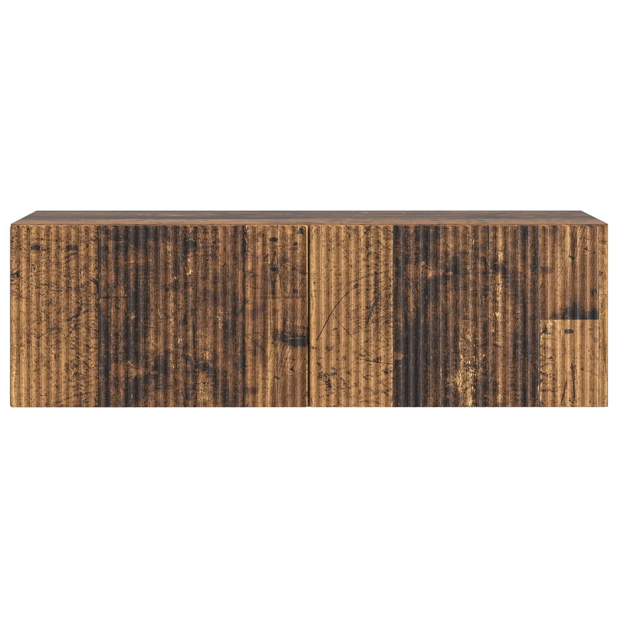 Wandbeugel TV-kast Oud hout 98 x 31 x 30 cm Bewerkt hout