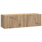 Wandkast TV 98x31x30 cm artisanaal eiken