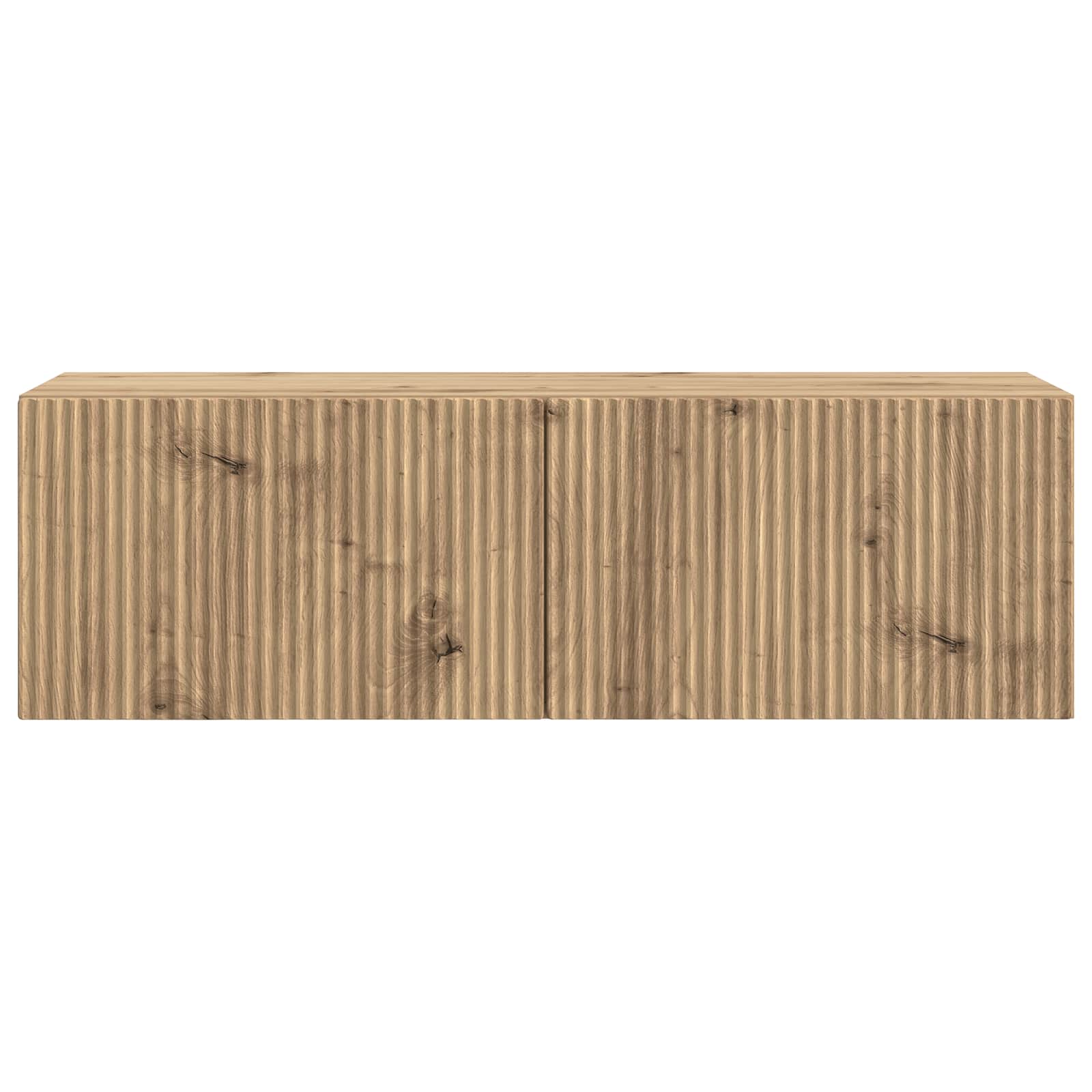 Wandbeugel TV-kast Artisanaal eiken 98 x 31 x 30 cm