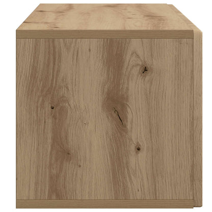 Wandbeugel TV-kast Artisanaal eiken 98 x 31 x 30 cm