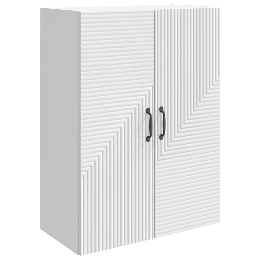 Wandkast Wit 66 x 34,5 x 90 cm Bewerkt hout