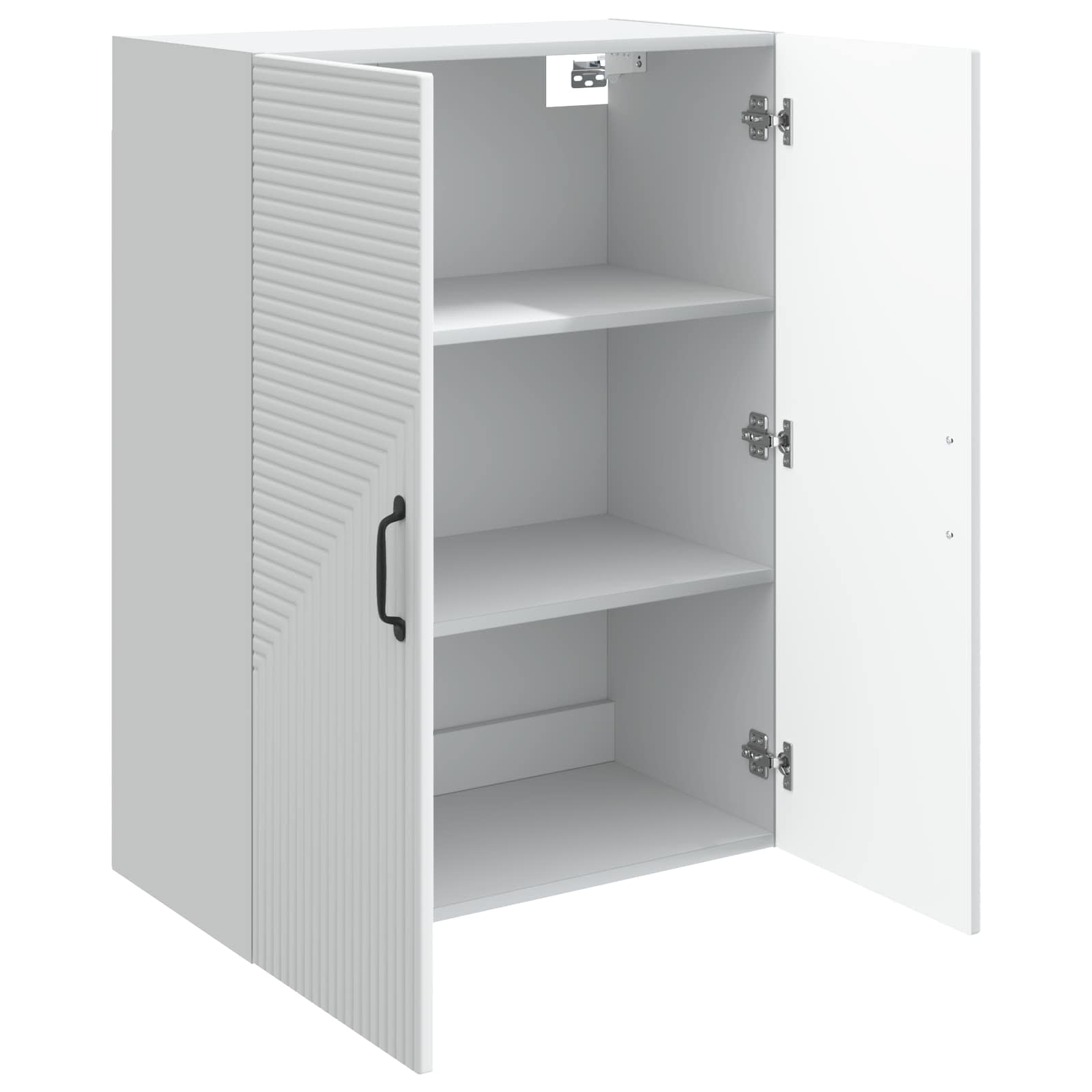 Wandkast Wit 66 x 34,5 x 90 cm Bewerkt hout