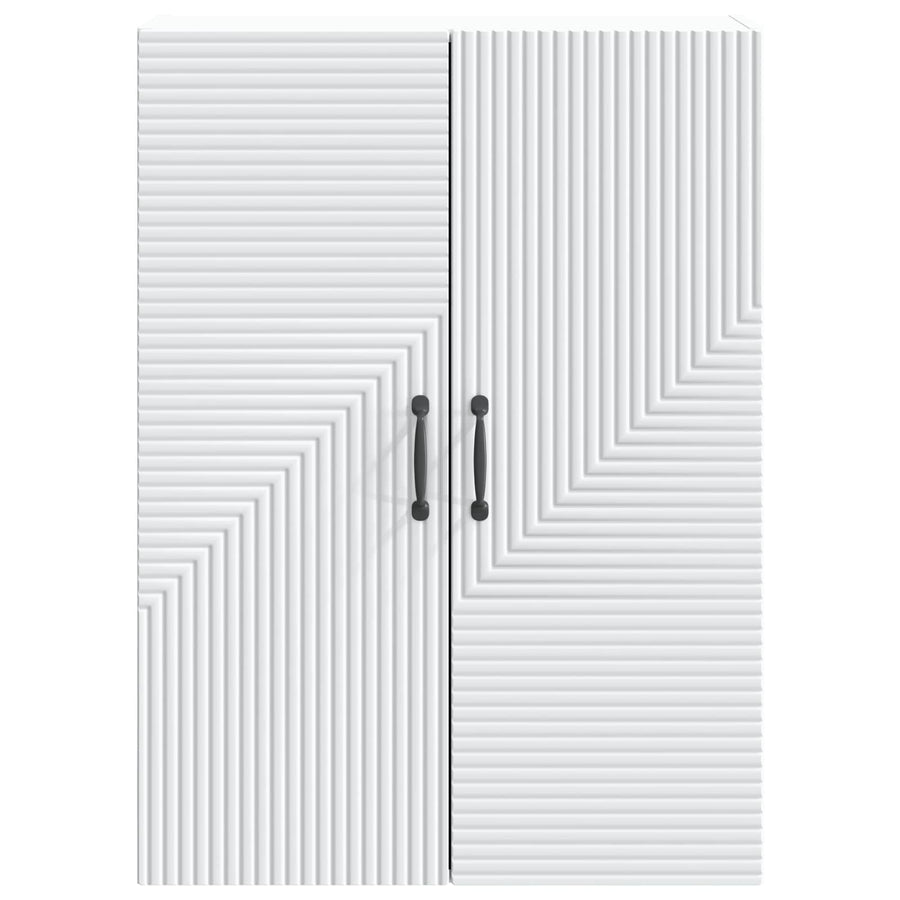 Wandkast Wit 66 x 34,5 x 90 cm Bewerkt hout