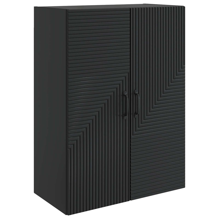Wandkast Zwart 66 x 34,5 x 90 cm Bewerkt hout
