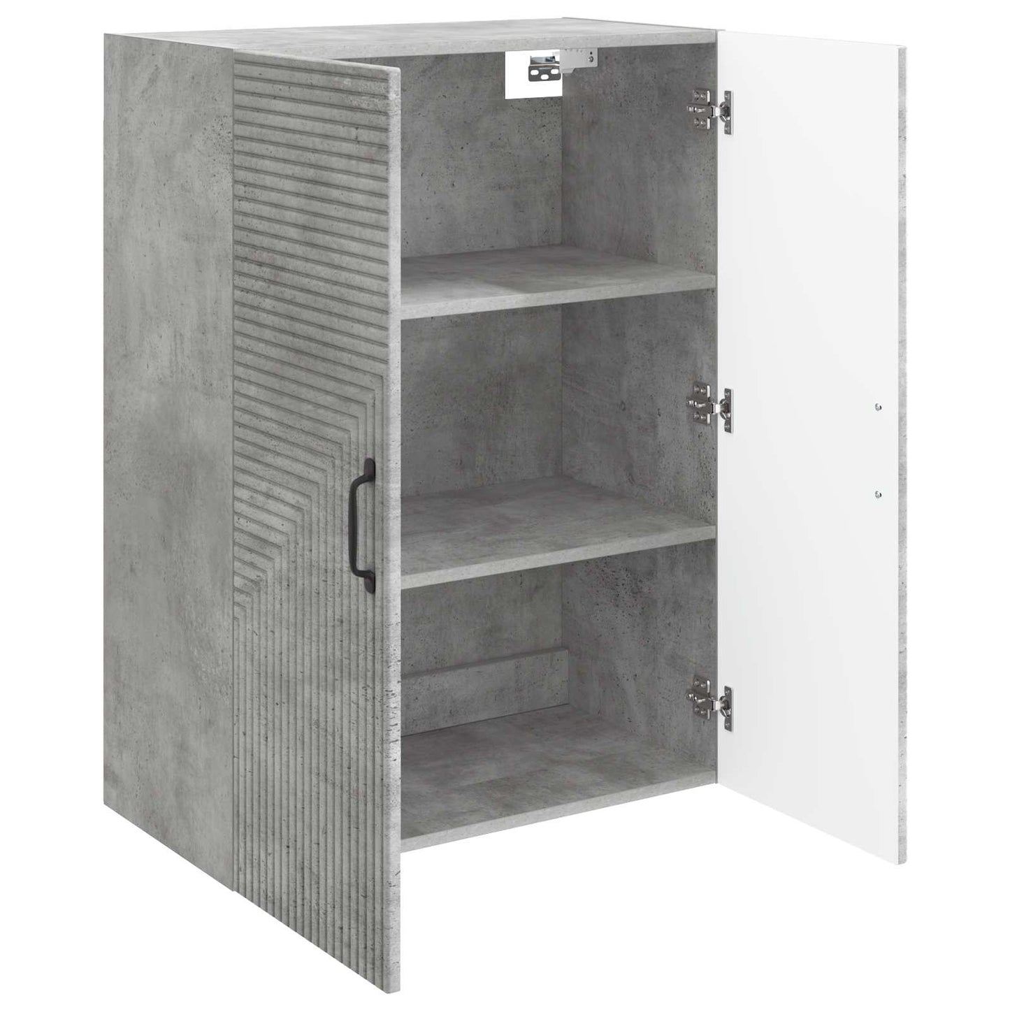 Wandkast Betongrijs 66 x 34,5 x 90 cm Bewerkt hout