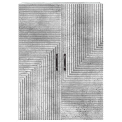 Wandkast Betongrijs 66 x 34,5 x 90 cm Bewerkt hout