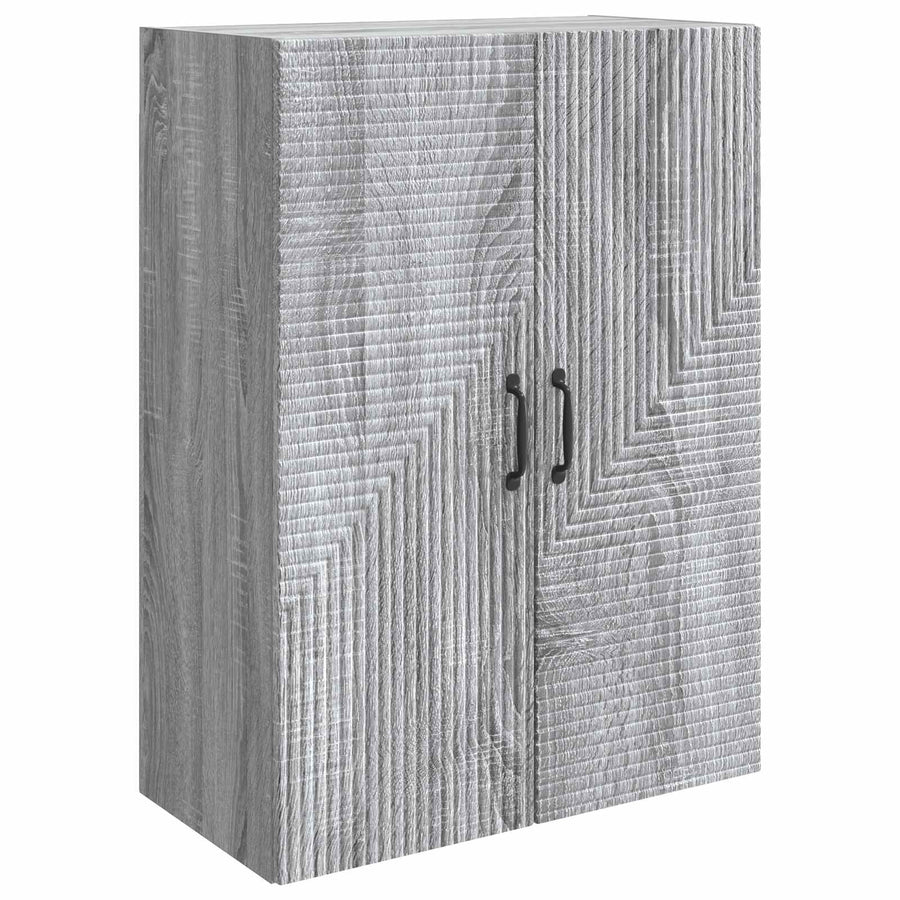 Wandkast Grijs Sonoma 66 x 34,5 x 90 cm Bewerkt hout