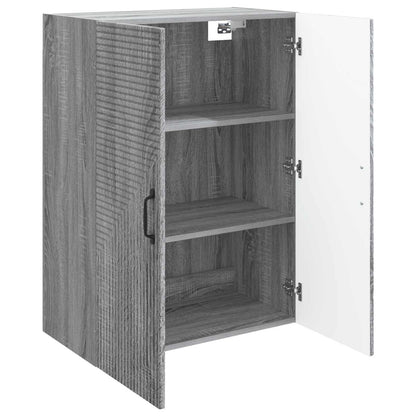 Wandkast Grijs Sonoma 66 x 34,5 x 90 cm Bewerkt hout